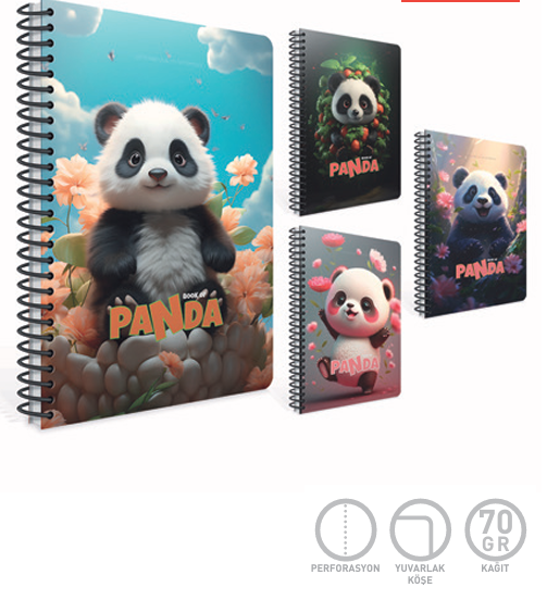Gıpta Panda Sp Karton Kapak Def. A4 80-4 KarelıGıpta Panda Sp Karton Kapak Def. A4 80-4 Karelı - Kirtasiyem.netMataralar