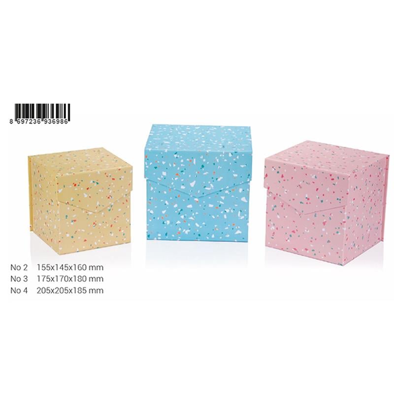 Gıpta Pastel Terazzo Dik Boy 3 Lu Kutu SetiGıpta Pastel Terazzo Dik Boy 3 Lu Kutu Seti - Kirtasiyem.netHediyelik Kutular