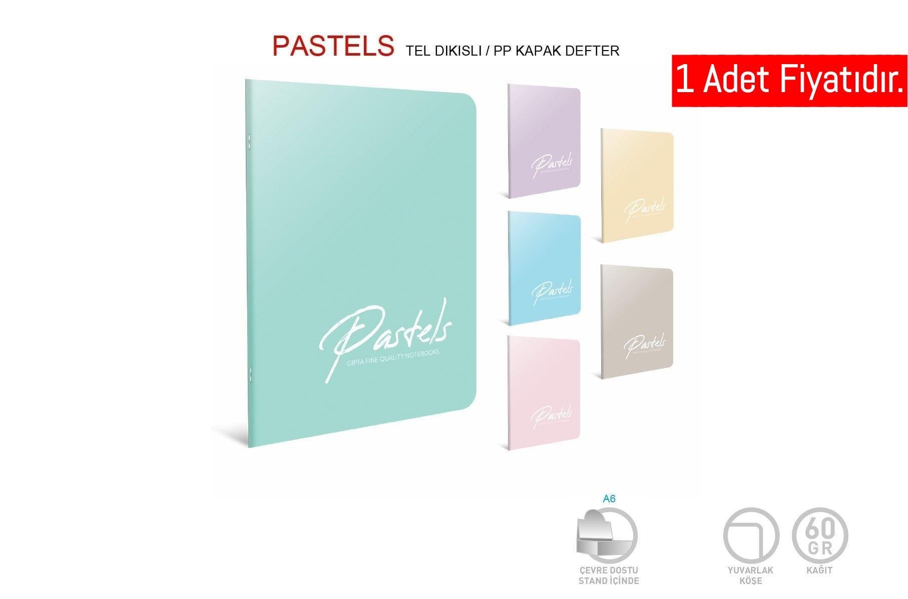 Gıpta Pastels Tel Dkş. Pp Kpk.Defter 17X24 80 Yp Çizgili (1 Adet)Gıpta Pastels Tel Dkş. Pp Kpk.Defter 17X24 80 Yp Çizgili - Kirtasiyem.netPlastik Kapak Defterler