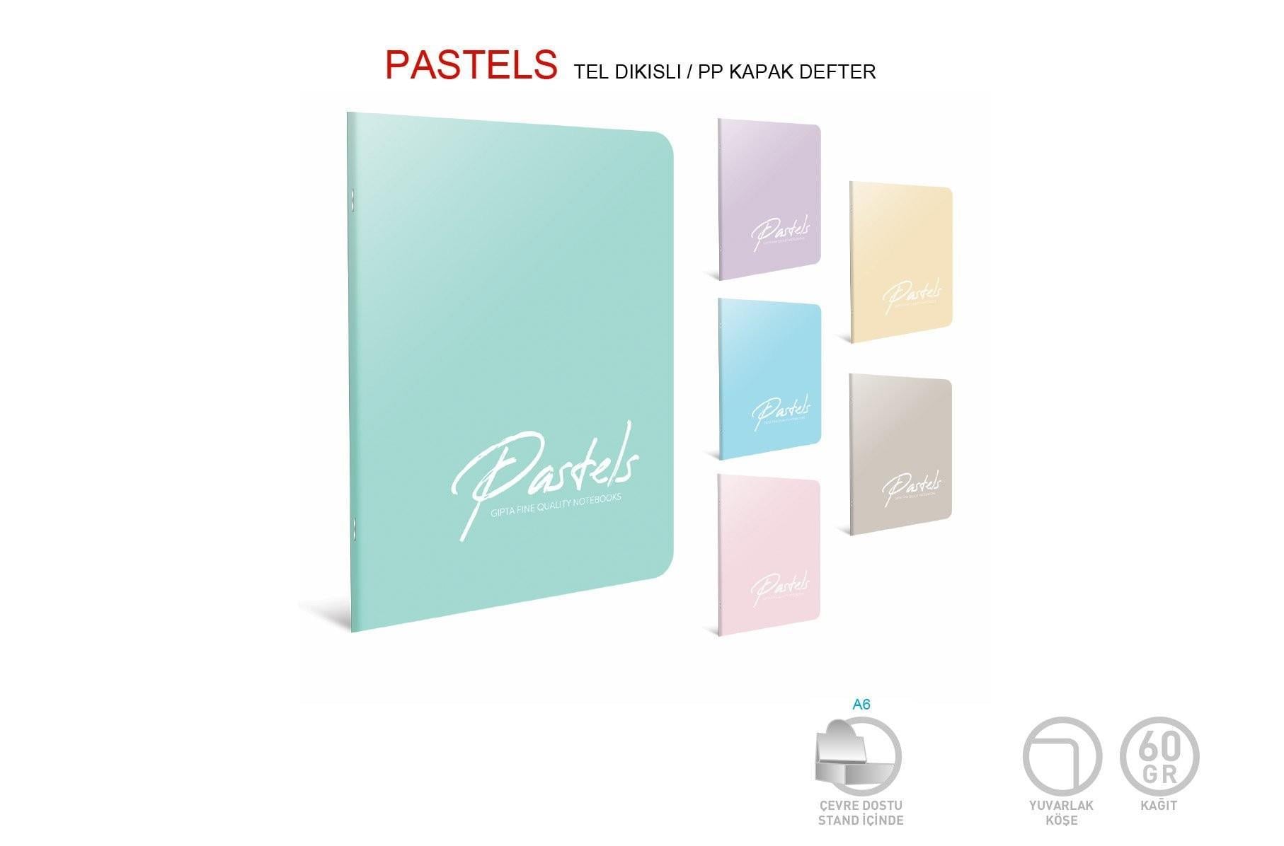Gıpta Pastels Tel Dkş. Pp Kpk.Defter A4 80 Yp ÇizgiliGıpta Pastels Tel Dkş. Pp Kpk.Defter A4 80 Yp Çizgili - Kirtasiyem.netPlastik Kapak Defterler