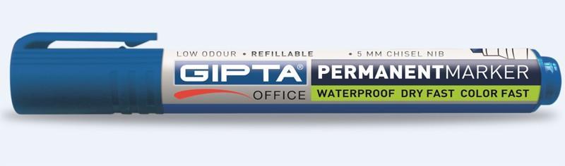 Gıpta Permanent Markör Yuvarlak Uç Dolan MaviGıpta Marker Permanent Yuvarlak Uç Dolan Mavi - Kirtasiyem.netParmanent Ve Markörler