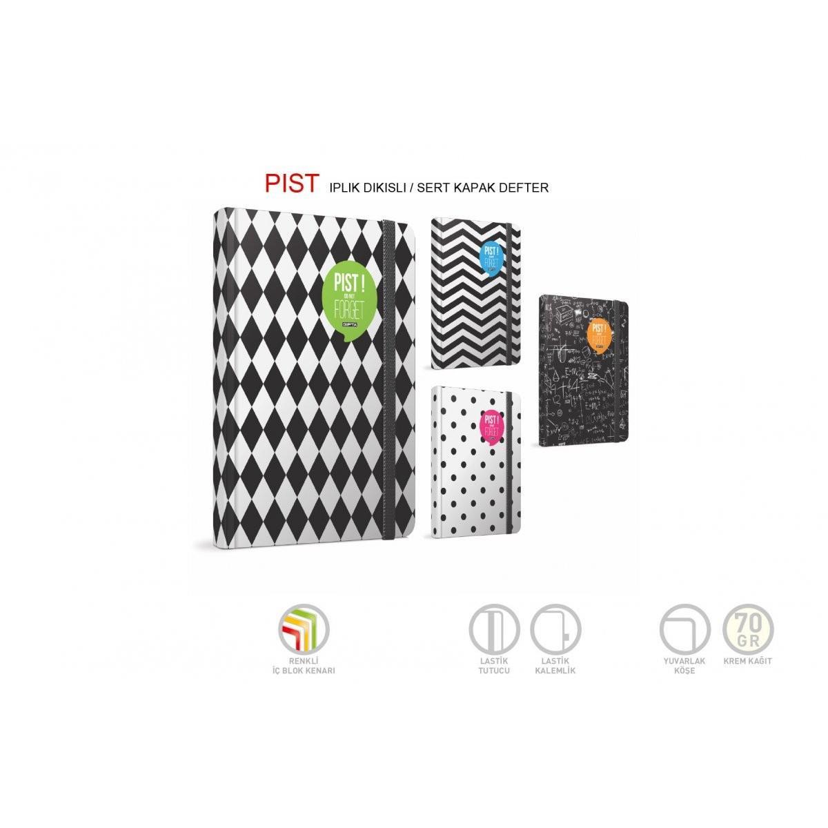 Gıpta Pist İplik Dikişli Sert Kapak Defter 17X24 120 Yp. KareliGıpta Pist İplik Dikişli Sert Kapak Defter 17X24 120 Yp. Kareli - Kirtasiyem.netSert Kapak Defterler