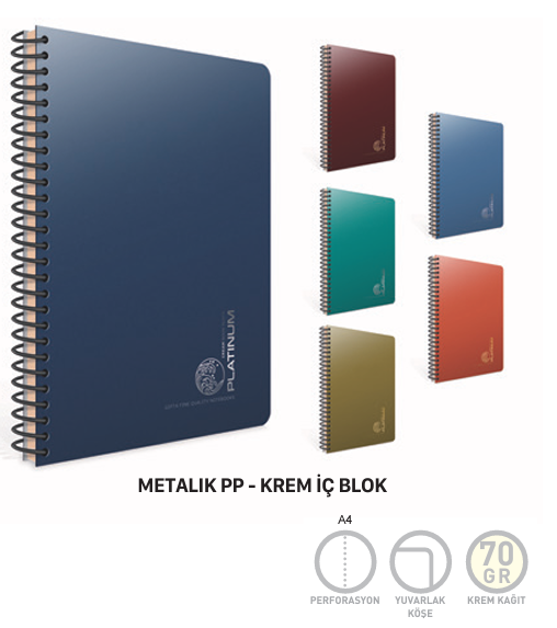 Gıpta Platınum Spr.Pp Kpk.Defter A4 80 Yp. ÇizgisizGıpta Platınum Spr.Pp Kpk.Defter A4 80 Yp. Çizgisiz - Kirtasiyem.netSeperatörlü ( Ayraçlı ) Defterler