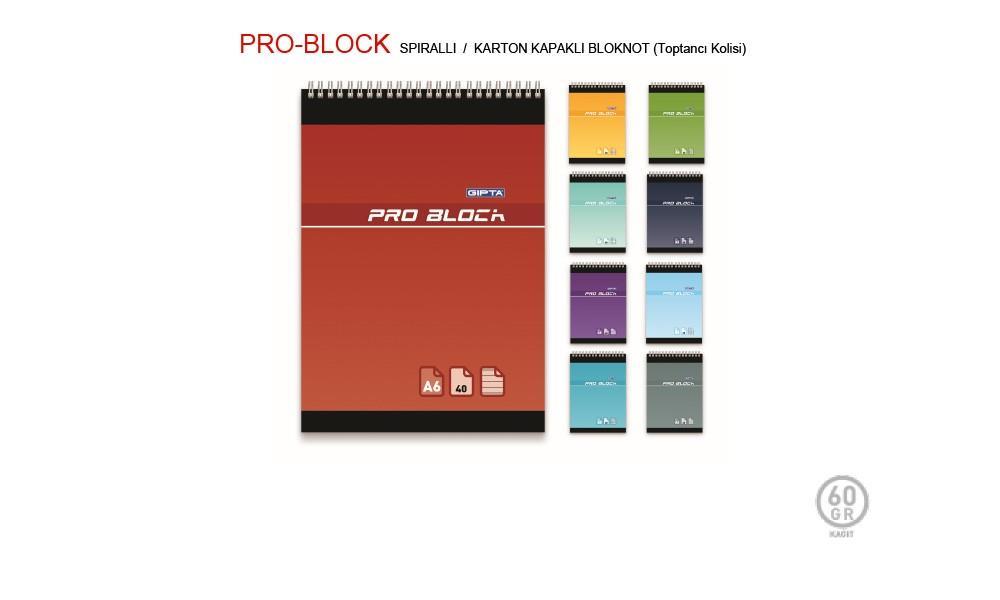 Gıpta Pro Block Karton Kapak Spr.Bloknot A6 40 Yp. KareliGıpta Pro Block Karton Kapak Spr.Bloknot A6 40 Yp. Kareli - Kirtasiyem.netSpiralli Bloknotlar