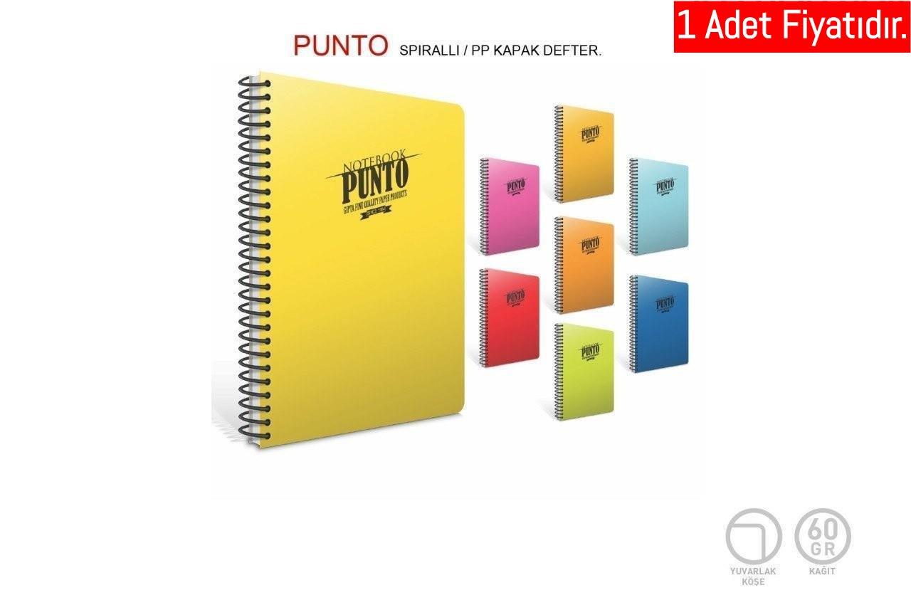 Gıpta Punto Spr.Pls.Kap.Defter A4 140 Yp. Çizgili (1 Adet)Gıpta Punto Spr.Pls.Kap.Defter A4 140 Yp. Çizgili - Kirtasiyem.netSpiralli Plastik Kapak Defterler