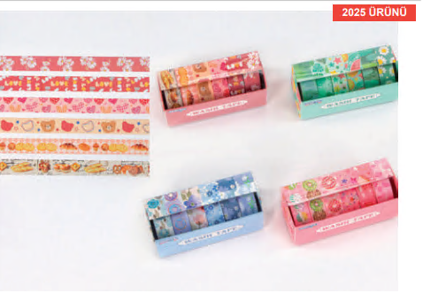 Gıpta Renkli Bant - Fun 1,5Cmx2M 6Lı SetDiğer Kırtasiye Ürünleri