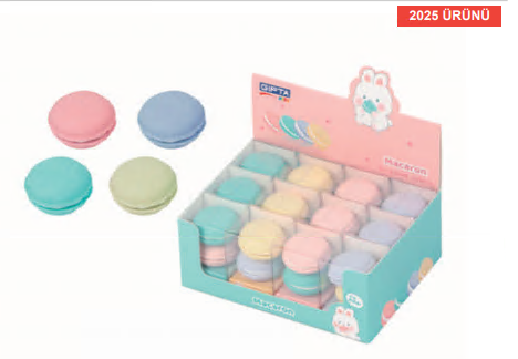 Gıpta Silgi - Macaron 2 Li Pet Box _12Diğer Kırtasiye Ürünleri