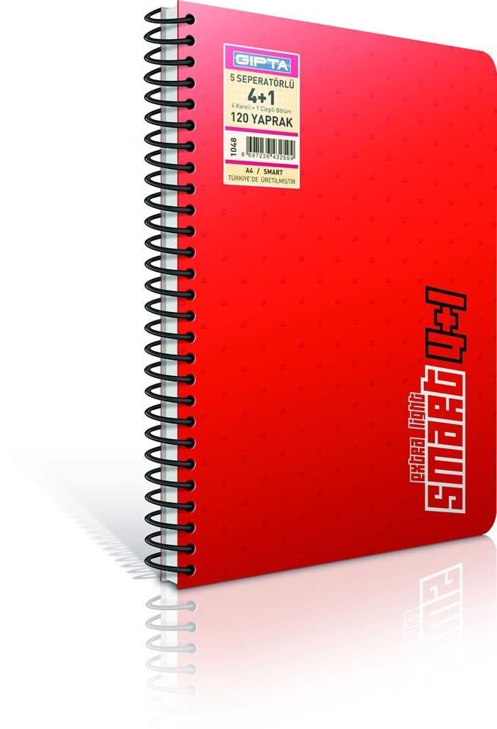 Gıpta Smart S-Typo E Defter 6+2 8 Sep. Pp.Kapak A4-200 YaprakGıpta Smart S-Typo E Defter 6+2 8 Sep. Pp.Kapak A4-200 Yaprak - Kirtasiyem.netSeperatörlü ( Ayraçlı ) Defterler