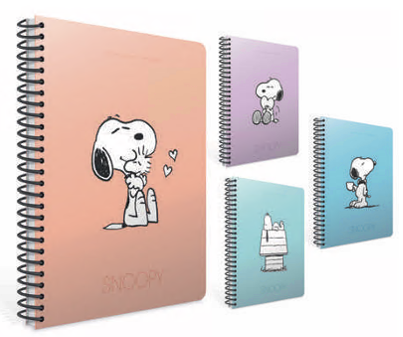 Gıpta Snoopy Sp.Pp. Kapak Defter A4 80-4  KareliResim Defterleri