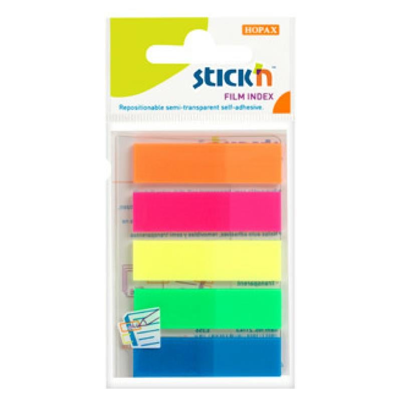 Gıpta Stıckn 45X12 Neon 5 Renk Film Ayraç 25YpGıpta Stıckn 45X12 Neon 5 Renk Film Ayraç 25Yp - Kirtasiyem.netYapışkanlı Ayraç