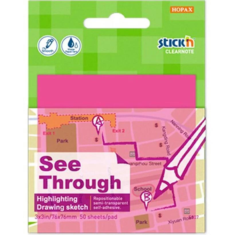 Gıpta Stıckn 76X76 Yarı Saydam Neon Pembe 50YpGıpta Stıckn 76X76 Yarı Saydam Neon Pembe 50Yp - Kirtasiyem NetYapışkanlı Not Kağıtları