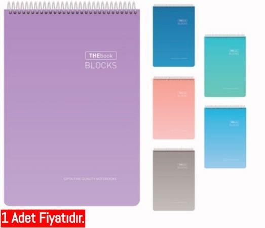 Gıpta Thebook Blocks Spr.Srt Kpk. Bloknot 17X24 100-1 Yp Çiz (1 Adet)Gıpta Thebook Blocks Spr.Srt Kpk. Bloknot 17X24 100-1 Yp Çiz - Kirtasiyem.netSpiralli Bloknotlar