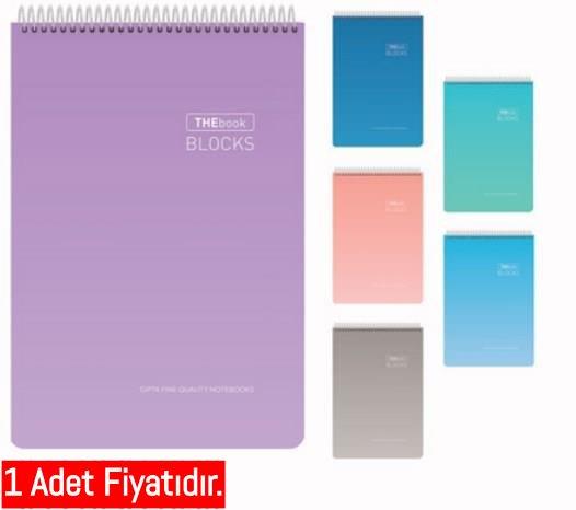 Gıpta Thebook Blocks Spr.Srt Kpk.Bloknot 17X24 100-4 Yp Kare (1 Adet)Gıpta Thebook Blocks Spr.Srt Kpk.Bloknot 17X24 100-4 Yp Kare - Kirtasiyem.netSpiralli Bloknotlar