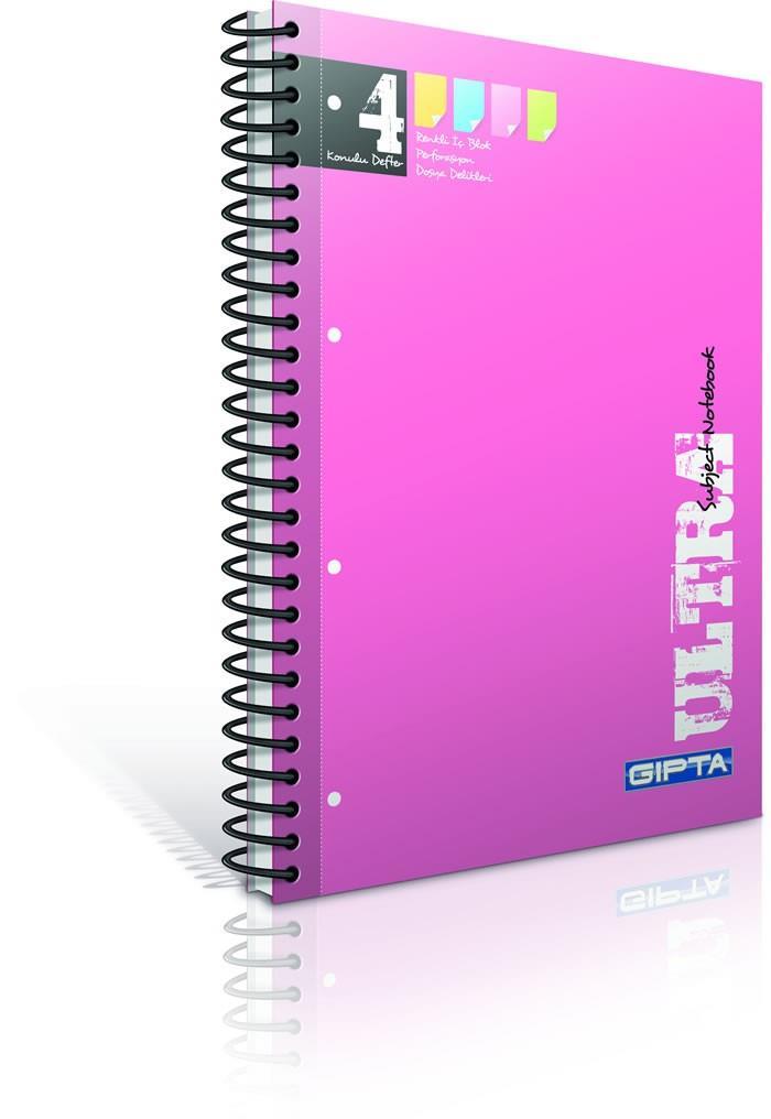 Gıpta Ultra Spiralli Defter Pres Kapak Kon. A4-120 Yaprak KareGıpta Ultra Spiralli Defter Pres Kapak Kon. A4-120 Yaprak Kare - Kirtasiyem.netSpiralli Defterler