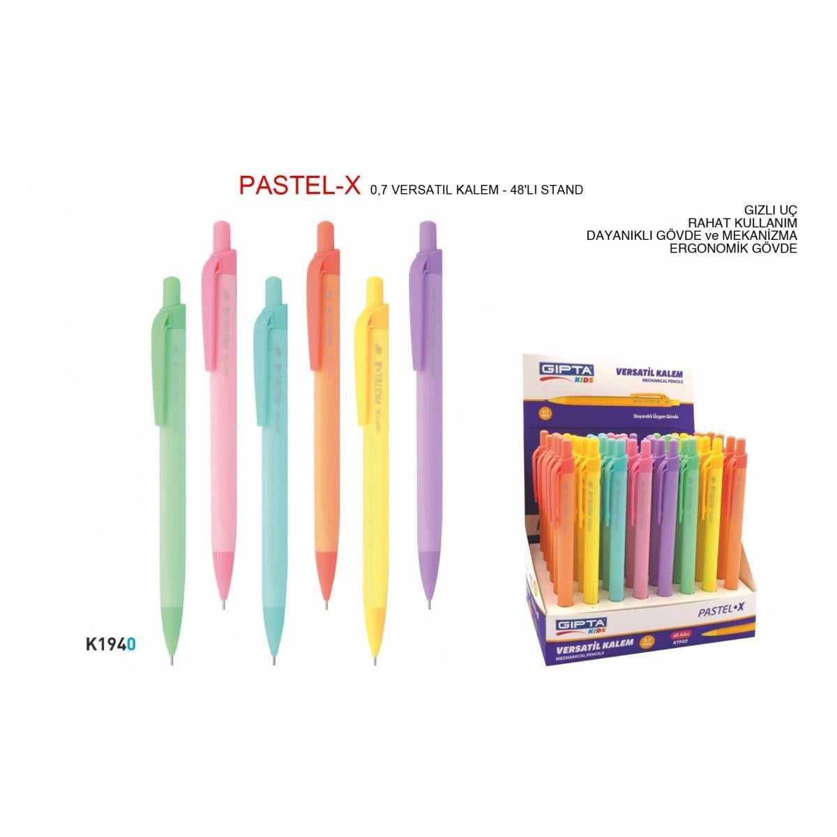 Gıpta Versatil Kalem Pastel X 0.7 6Rnk *48Gıpta Versatil Kalem Pastel X 0.7 6Rnk *48 - Kirtasiyem.netVersatil ( Uçlu ) Kalemler
