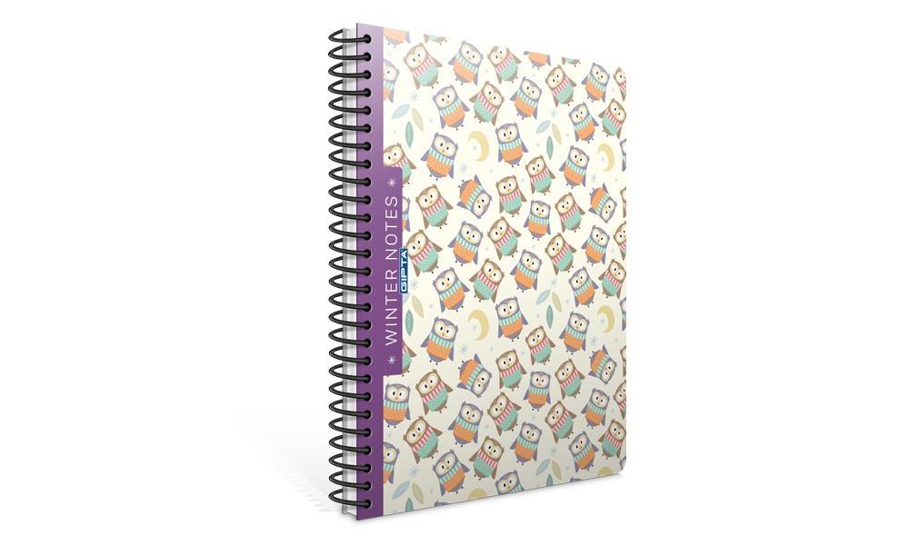 Gıpta Winter Ofset Spr.Pls.Kap.Defter A4 100 Yp. KareliGıpta Wınter Spiralli Ofs.Pp.Kapak Defter A4 100 Yaprak Kareli - Kirtasiyem.netSpiralli Plastik Kapak Defterler