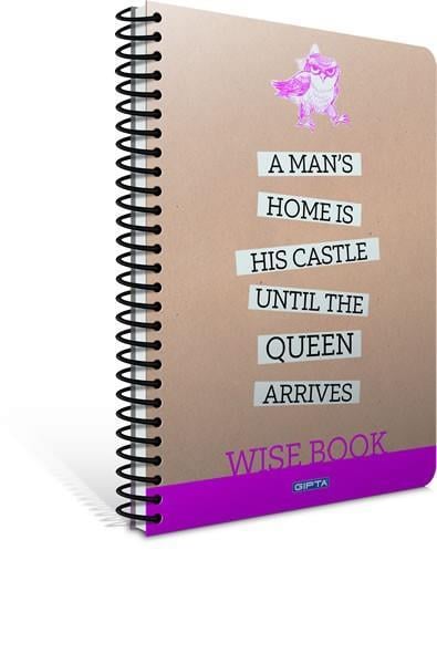 Gıpta Wıse Book Spiralli Defter Sert Kapak 13X21 120 Yaprak Kare (Stand)Gıpta Wıse Book Spiralli Defter Sert Kapak 13X21 120 Yaprak Kare (Stand) - Kirtasiyem.netDefter Ve Bloknotlar