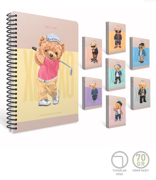 Gıpta Xoxo Spr.Sert.Kpk.Defter 17X24 120 Yp. ÇizgiliGıpta Xoxo Spr.Sert.Kpk.Defter 17X24 120 Yp. Çizgili - Kirtasiyem.netSpiralli Sert Kapak Defterler
