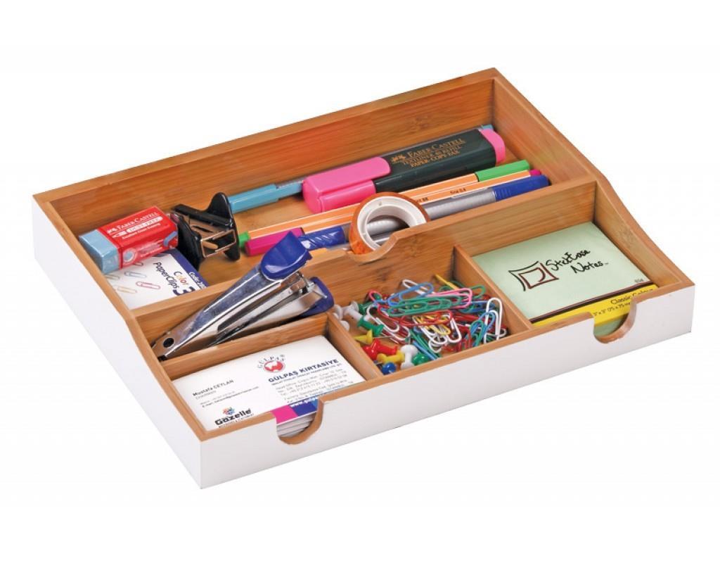 Gülpaş Bambu Masa Seti Organizer 4 GözlüGülpaş Bambu Masa Seti Organizer 4 Gözlü - Kirtasiyem.netOrganizer