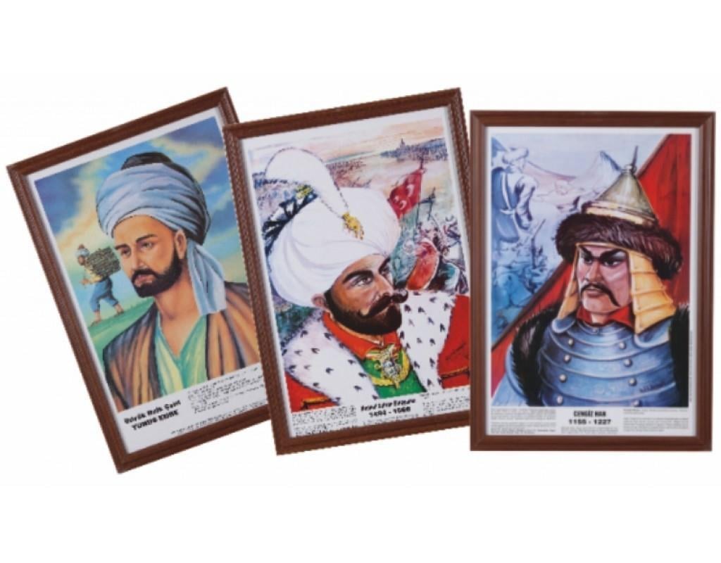Gülpaş Türk Büyükleri (Çerçeveli Ve Asetatlı) 23.Lü Set 35X50Gülpaş Türk Büyükleri (Çerçeveli Ve Asetatlı) 23.Lü Set 35X50 - Kirtasiyem NetTahta,Pano Ve Okul Malzemeleri
