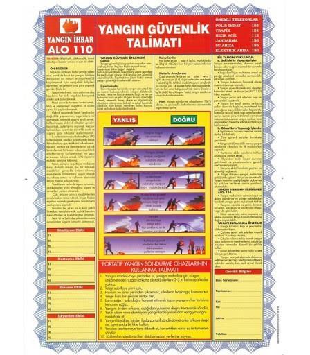 Gülpaş Yangın Talimatı Selefonlu Çıtalı 50X70Gülpaş Yangın Talimatı Selefonlu Çıtalı 50X70 - Kirtasiyem NetOkul Lehva Ve İşaretleri