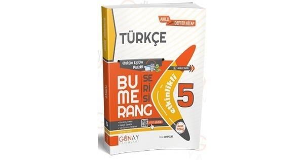 Günay 5.Sınıf Bumerang Etkinlikli TürkçeGünay 5.Sınıf Bumerang Etkinlikli Türkçe - Kirtasiyem.net5.Sınıf