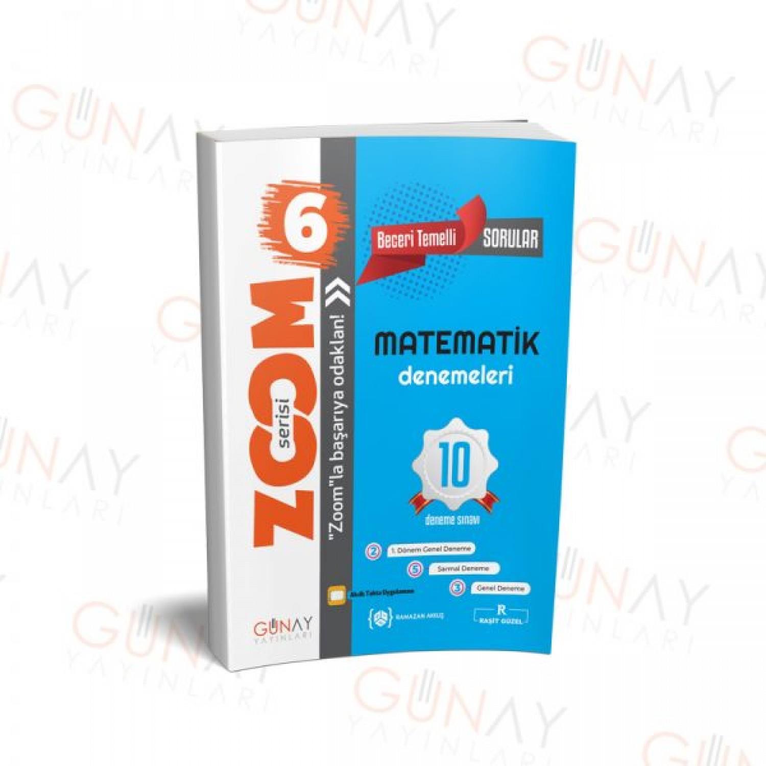 Günay 6. Sınıf Zoom Matematik 10 lu Branş DenemeGünay 6. Sınıf Zoom Matematik 10 lu Branş Deneme - Kirtasiyem.net6.Sınıf