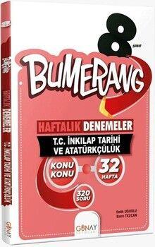 Günay 8. Sınıf Bumerang Haftalık Denemeler T.C. inkilap Tarihi ve AtatürkçülükGünay 8. Sınıf Bumerang Haftalık Denemeler T.C. inkilap Tarihi ve Atatürkçülük - Kirtasiyem.net8.Sınıf