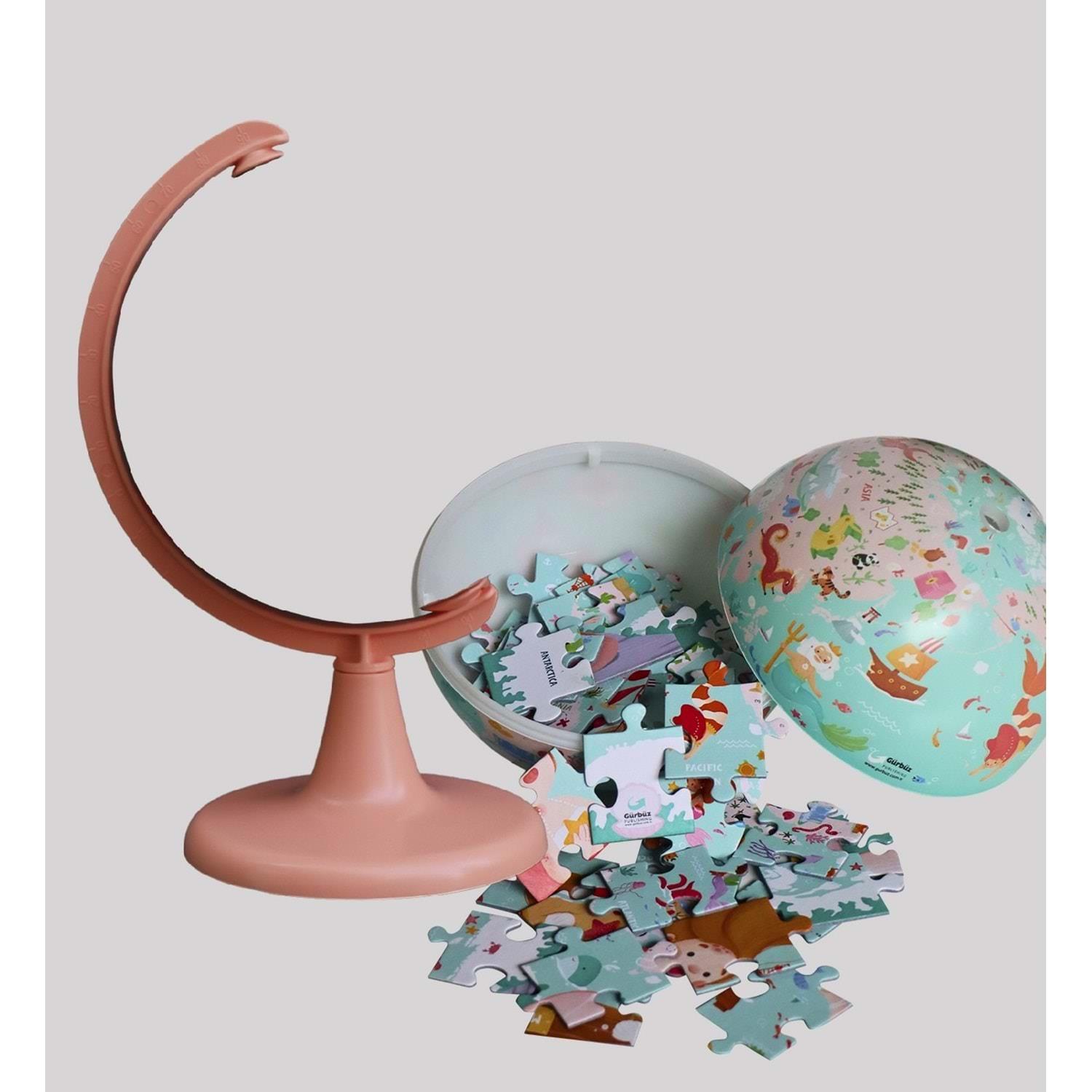 Gürbüz 15Cm Kıds Mermaid Journey Globe + Puzzle(54Pcs)Gürbüz 15Cm Kıds Mermaid Journey Globe + Puzzle(54Pcs) - Kirtasiyem.netYapbozlar
