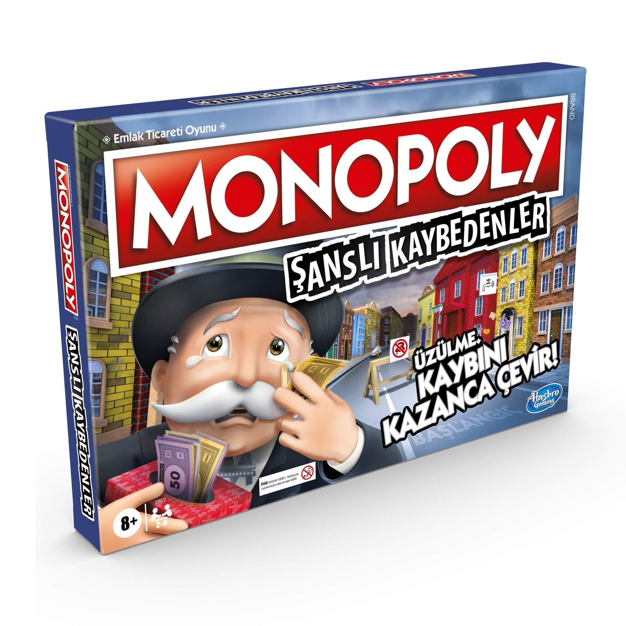 Hasbro E9972 Monopoly Şanslı Kaybedenler*6Hasbro E9972 Monopoly Şanslı Kaybedenler*6 - Kirtasiyem.netDiğer Oyuncak Ürünleri