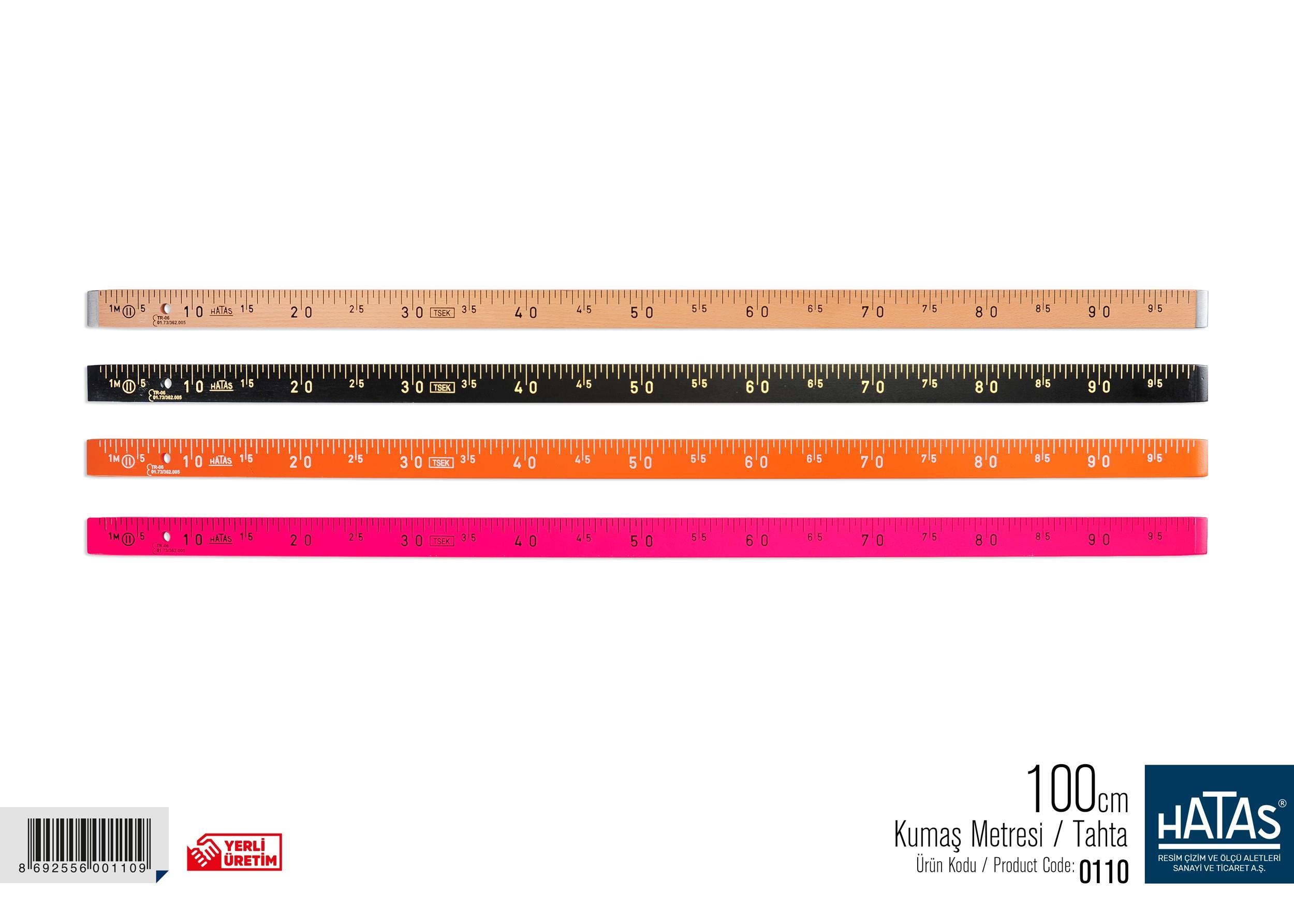 Hatas Kumaş Metresi 100 Cm No:0110Hatas Kumaş Metresi 100 Cm No:0110 - Kirtasiyem.netSayı Çubuğu