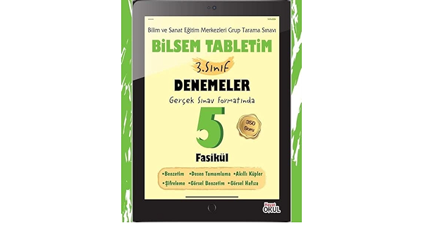 Hayat Okul 3. Sınıf Bilsem Tabletim - DenemelerHayat Okul 3. Sınıf Bilsem Tabletim - Denemeler - Kirtasiyem.net3.Sınıf