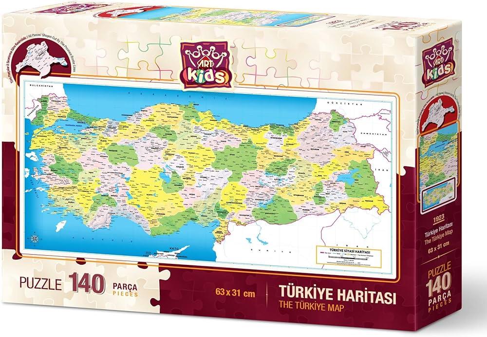 HED-1923 Art Puzzle Türkiye Siyasi Haritası 140 Parça Puzzle (68X31)HED-1923 Art Puzzle Türkiye Siyasi Haritası 140 Parça Puzzle (68X31) - Kirtasiyem.netEvcilik Oyuncakları