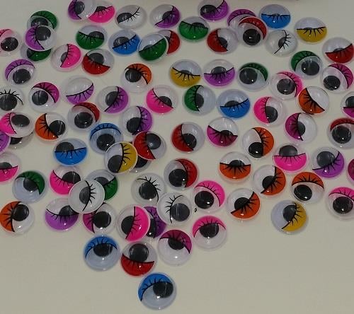 Helvacıoğlu Oynar Göz Renkli 12 Mm (100 Adet)Helvacıoğlu Oynar Göz Renkli 12 Mm (100 Adet) - Kirtasiyem.netOynargözler