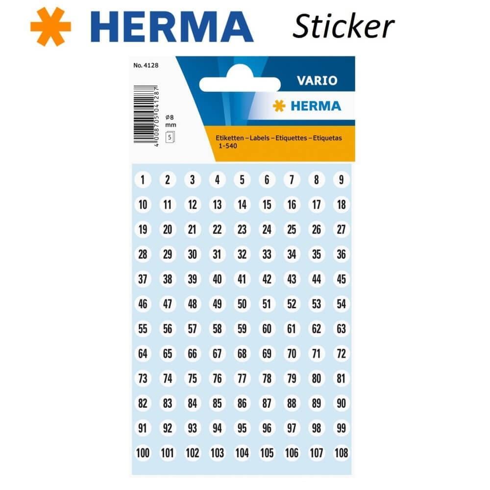 Herma Sticker Harf Ve Rakam 4128Herma Sticker Harf Ve Rakam 4128 - Kirtasiyem NetStickerlar