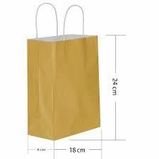 Hilal 18x8x24 Büküm Saplı Poşet Altın  25 liHilal 18x8x24 Büküm Saplı Poşet Altın *25 - Kirtasiyem.netHediye Paketi