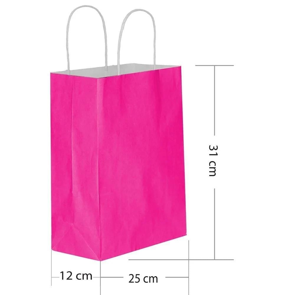 Hilal 25x12x31 Büküm Saplı Poşet Fuşya 25 liHilal 25x12x31 Büküm Saplı Poşet Fuşya *25 - Kirtasiyem.netHediye Paketi