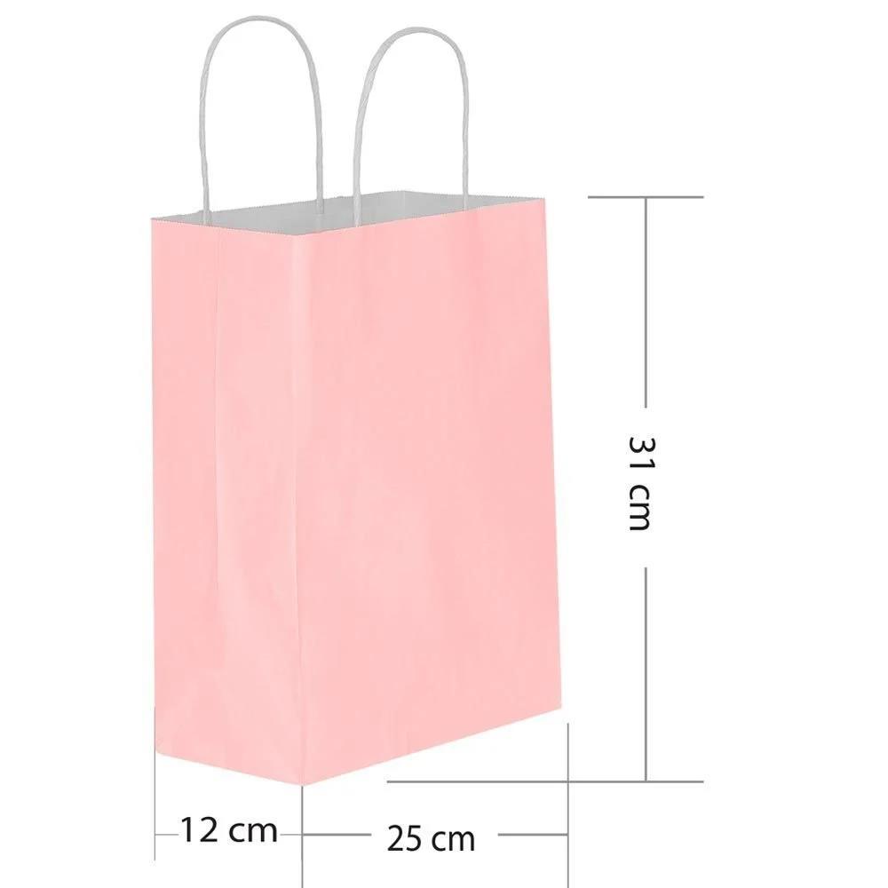 Hilal 25x12x31 Büküm Saplı Poşet Pembe  25 liHilal 25x12x31 Büküm Saplı Poşet Pembe *25 - Kirtasiyem.netHediye Paketi