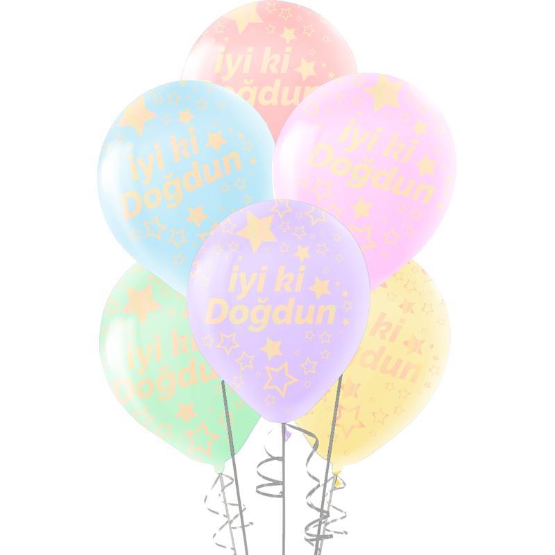 Hilal Çepeçevre Baskılı Makaron Balon 100 Lü -İyiki DoğdunHilal Çepeçevre Baskılı Makaron Balon 100 Lü -İyiki Doğdun - Kirtasiyem.netBalon