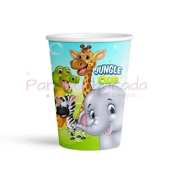Hilal Jungle Club Karton Bardak 8oz 8liHilal Jungle Club Karton Bardak 8oz 8li - Kirtasiyem.netParti Malzemeleri