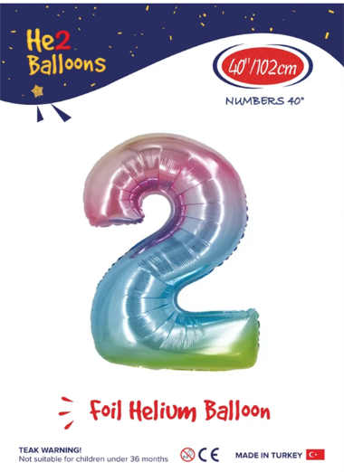 Hilal Kikajoy Rakam Folyo Balon 40