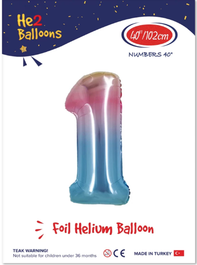 Hilal Kikajoy Rakam Folyo Balon 40