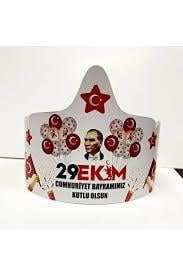 Hilal Milli Bayramlar Karton Taç 6lı 29 EkimSüsleme Malzemeleri