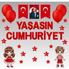 Hilal Okul Sınıf Süsleme Seti Yaşasın Cumhuriyet Süsleme Malzemeleri