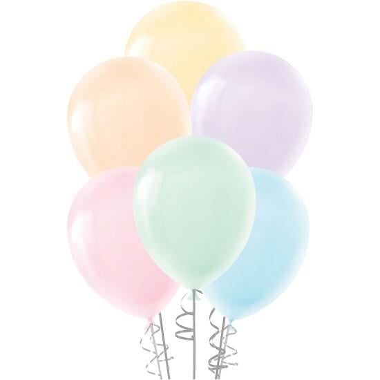 Hilal Pastel Makaron Balon 12  Baskısız 100lü KarışıkHilal Pastel Makaron Balon 12