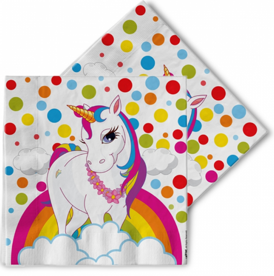 Hilal Rainbow Unicorn Peçete 16 LIHilal Rainbow Unicorn Peçete 16 LI - Kirtasiyem.netParti Malzemeleri