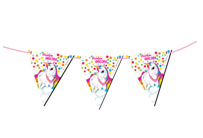 Hilal Rainbow Unicorn Üçgen FlamaHilal Rainbow Unicorn Üçgen Flama - Kirtasiyem.netParti Malzemeleri