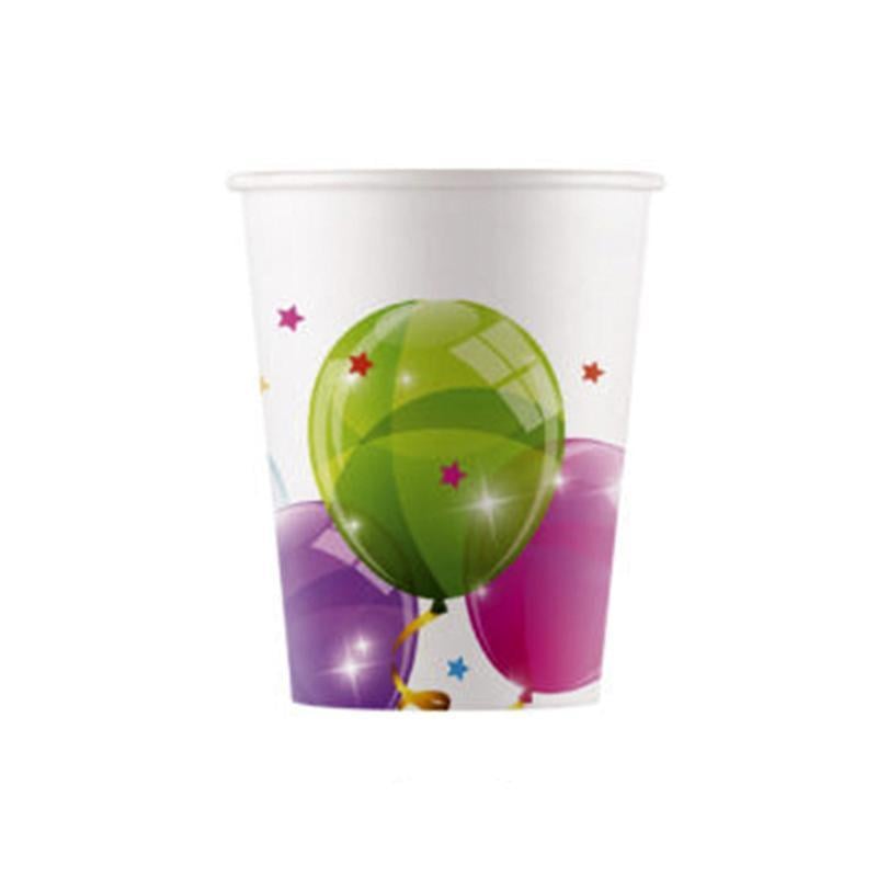 Hilal Sparkling Balloons Karton Bardak 8'liHilal Sparkling Balloons Karton Bardak 8'li - Kirtasiyem.netParti Malzemeleri
