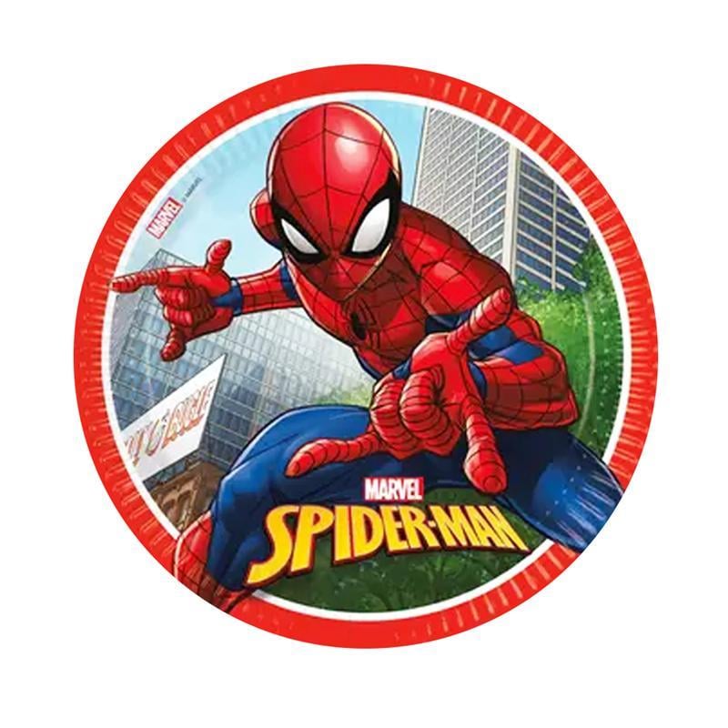 Hilal Spiderman Karton Tabak 23 cm 8'liHilal Spiderman Karton Tabak 23 cm 8'li - Kirtasiyem.netParti Malzemeleri