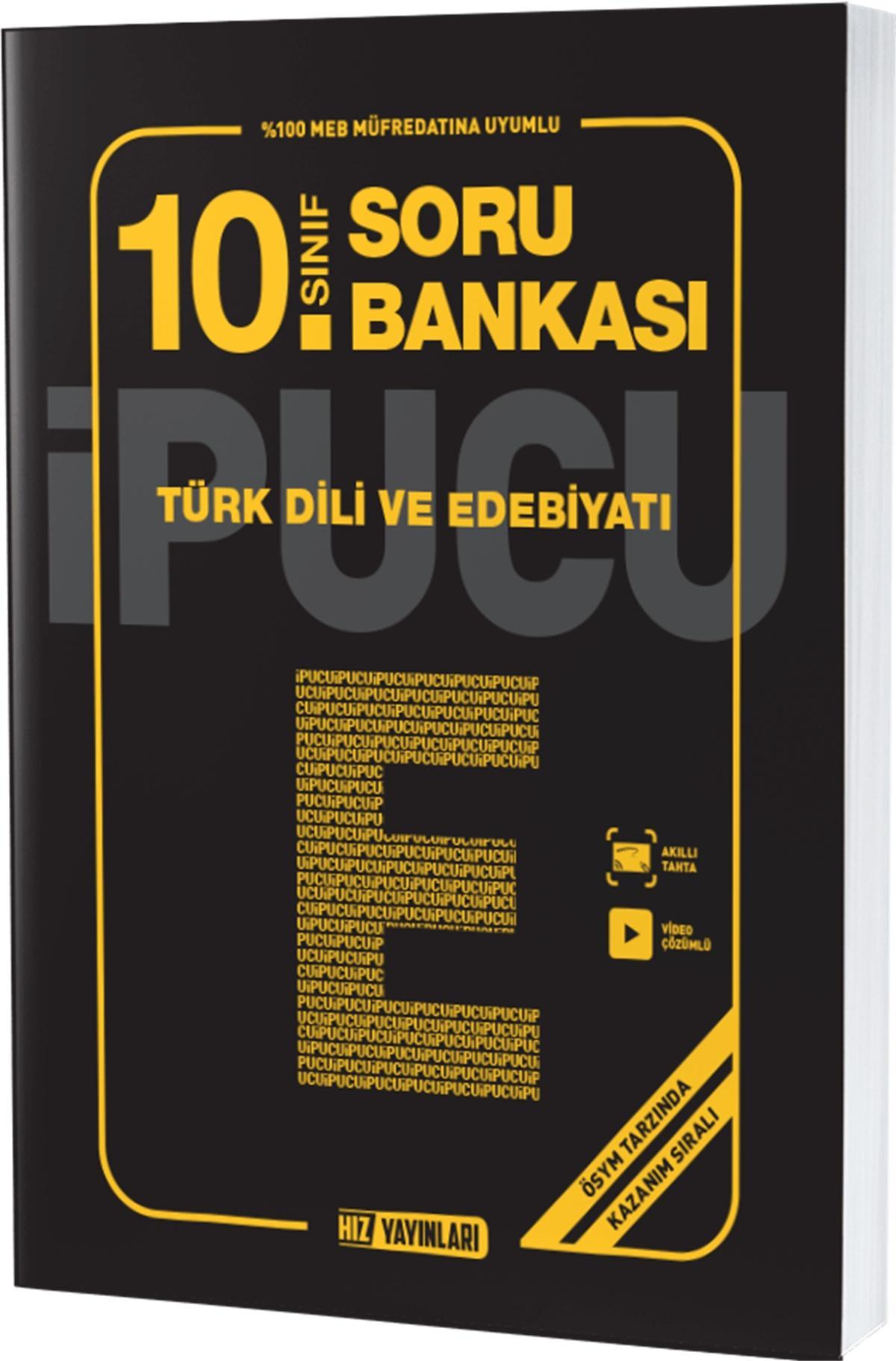Hız Yayınları 10. Sınıf Türk Dili Ve Edebiyatı Soru Bankası İpucuHız Yayınları 10. Sınıf Türk Dili Ve Edebiyatı Soru Bankası İpucu - Kirtasiyem.net10.Sınıf